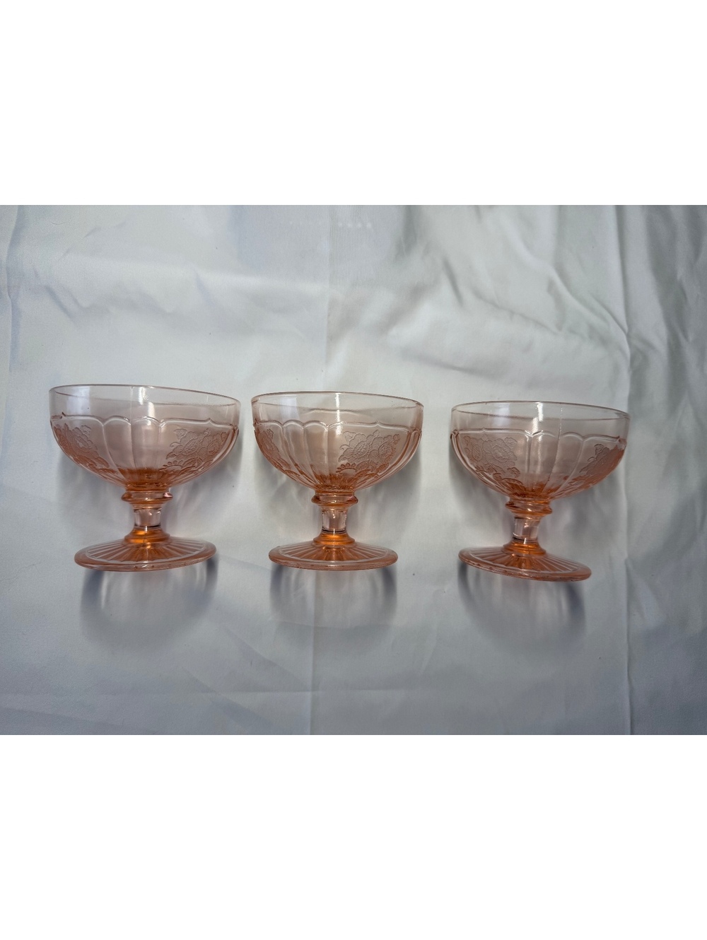 Anchor Hocking Mayfair (Open Rose) Pink Depression Glass Sherbet